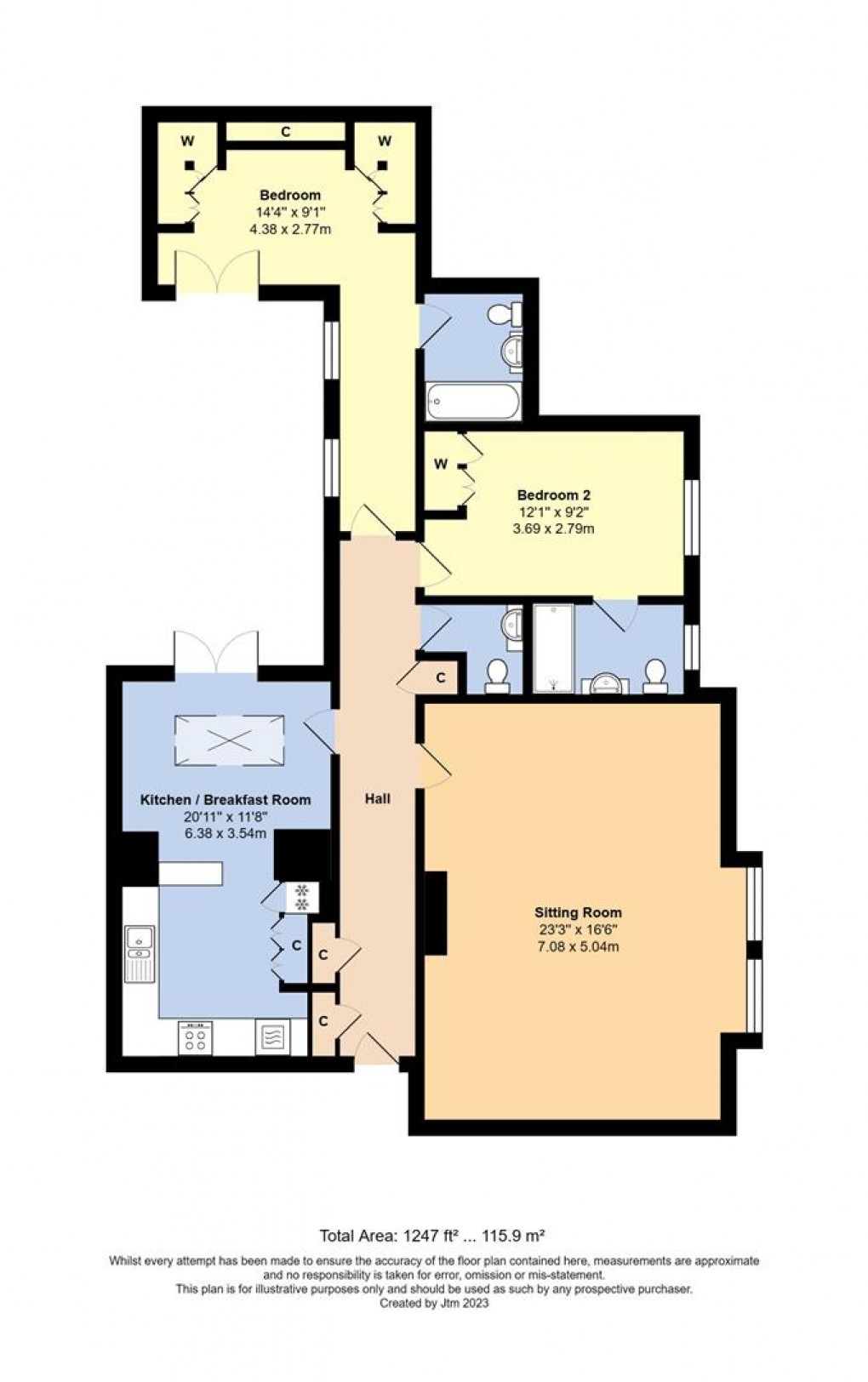 Floorplan for Ford Road, Tortington, Arundel