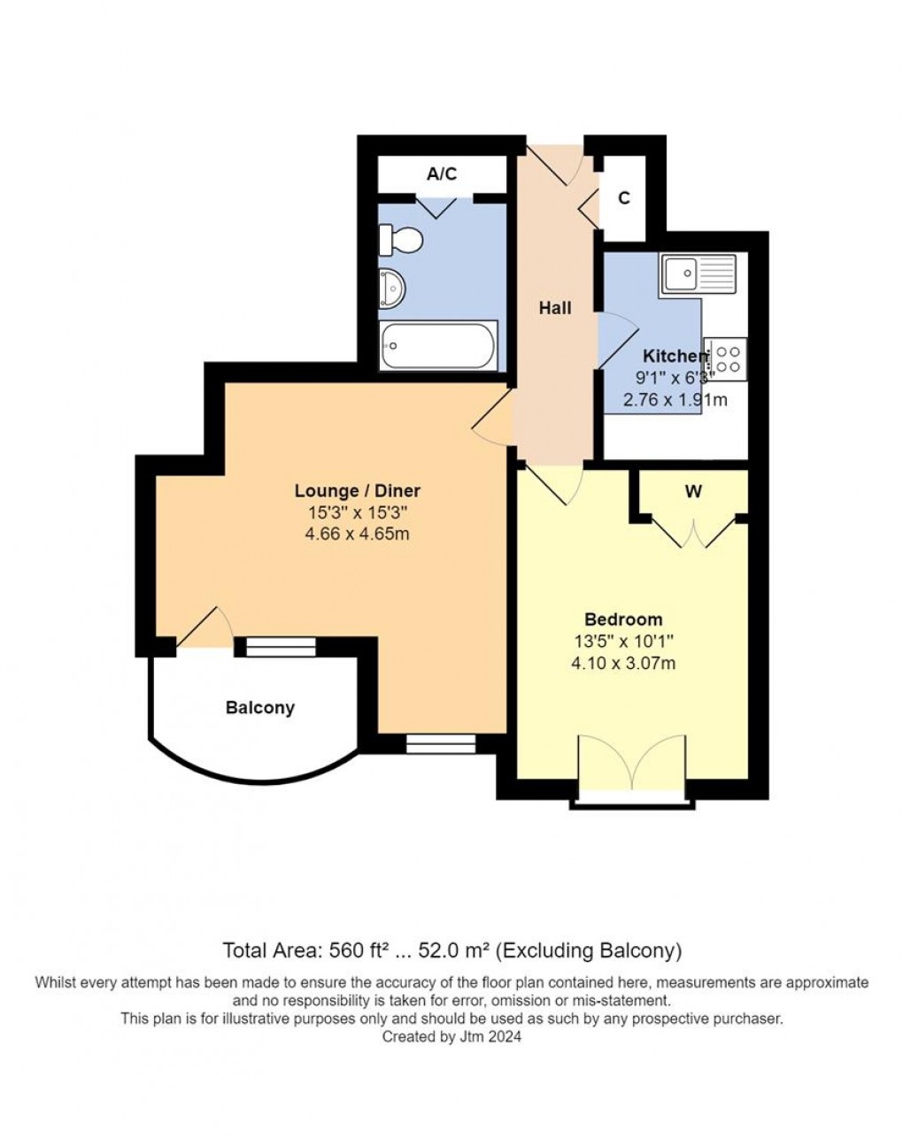 Floorplan for Pier Road, Littlehampton