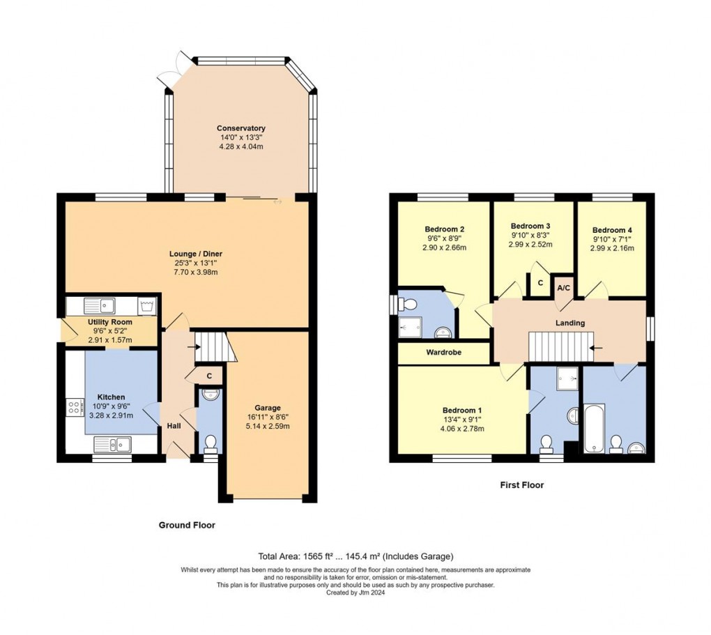 Floorplan for Hollyhock Way, Littlehampton