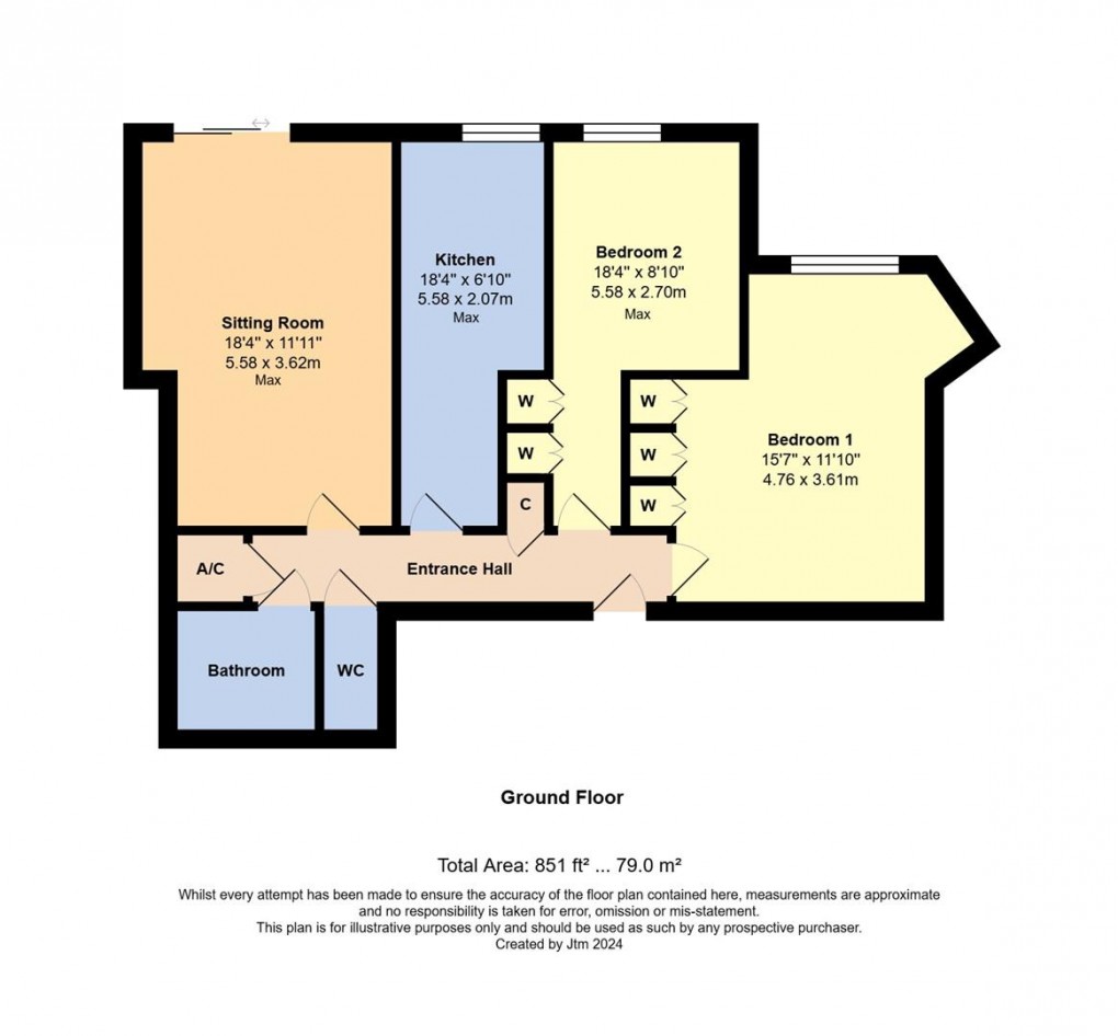 Floorplan for Marama Gardens, Rustington