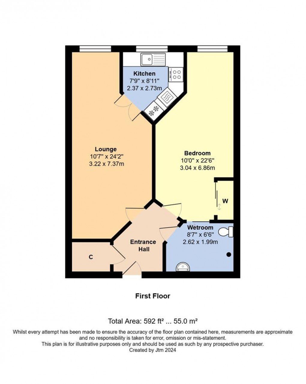 Floorplan for Church Street, Littlehampton