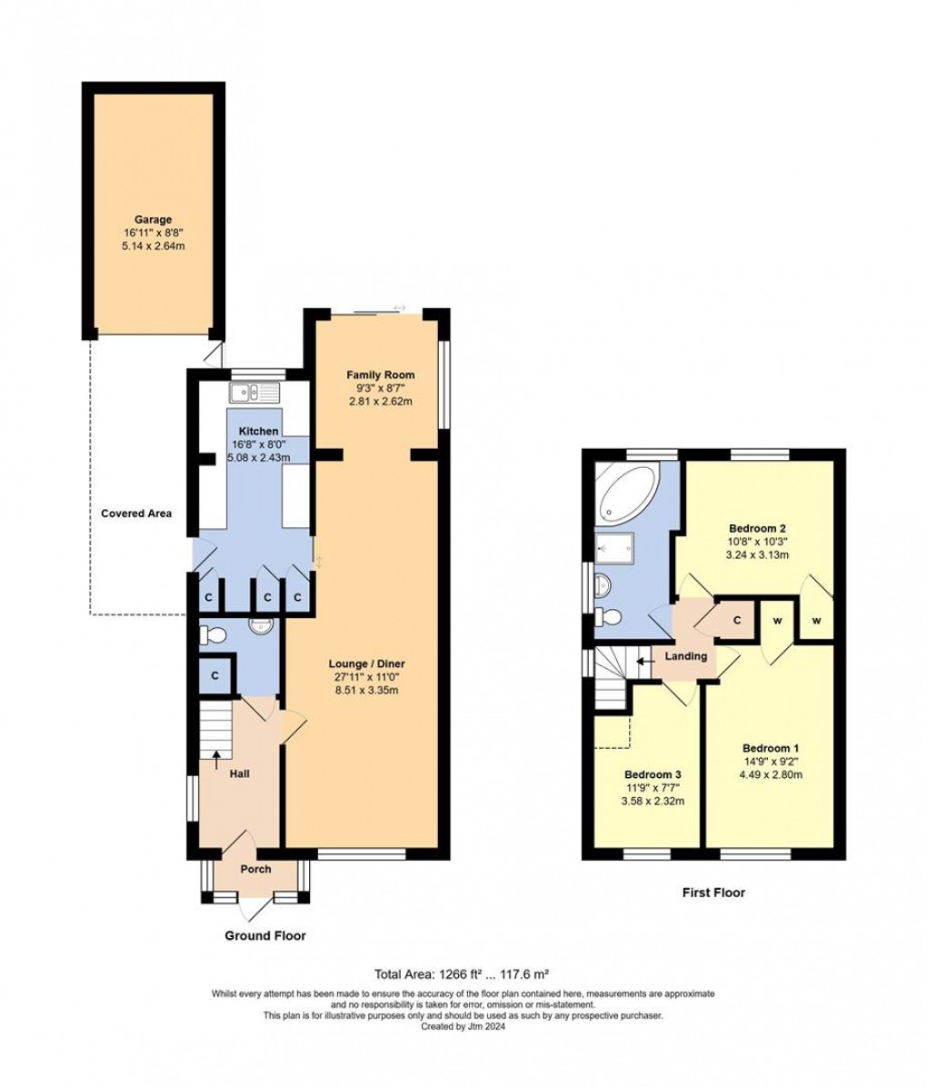 Floorplan for White Horses Way, Littlehampton