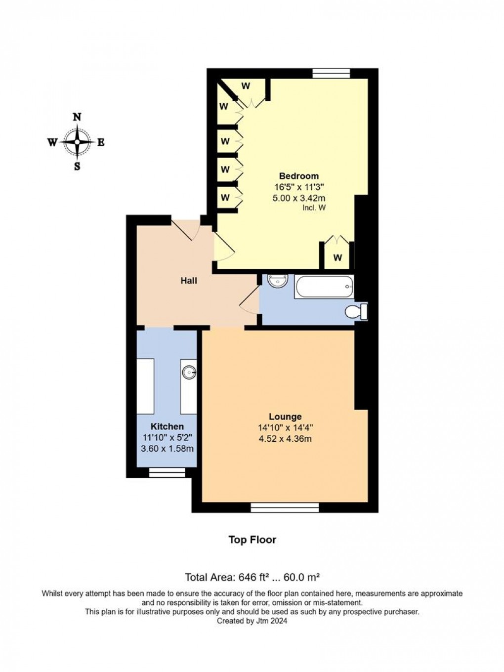 Floorplan for South Terrace, Littlehampton