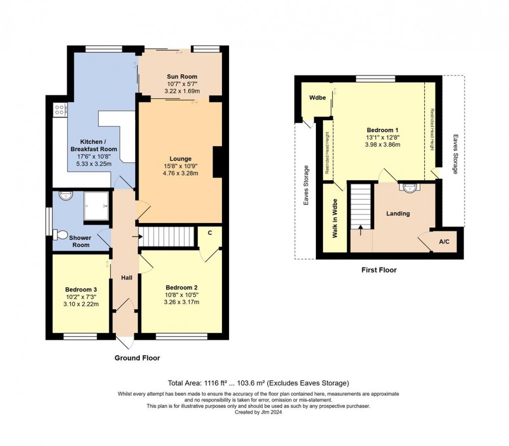 Floorplan for Oakcroft Gardens, Littlehampton