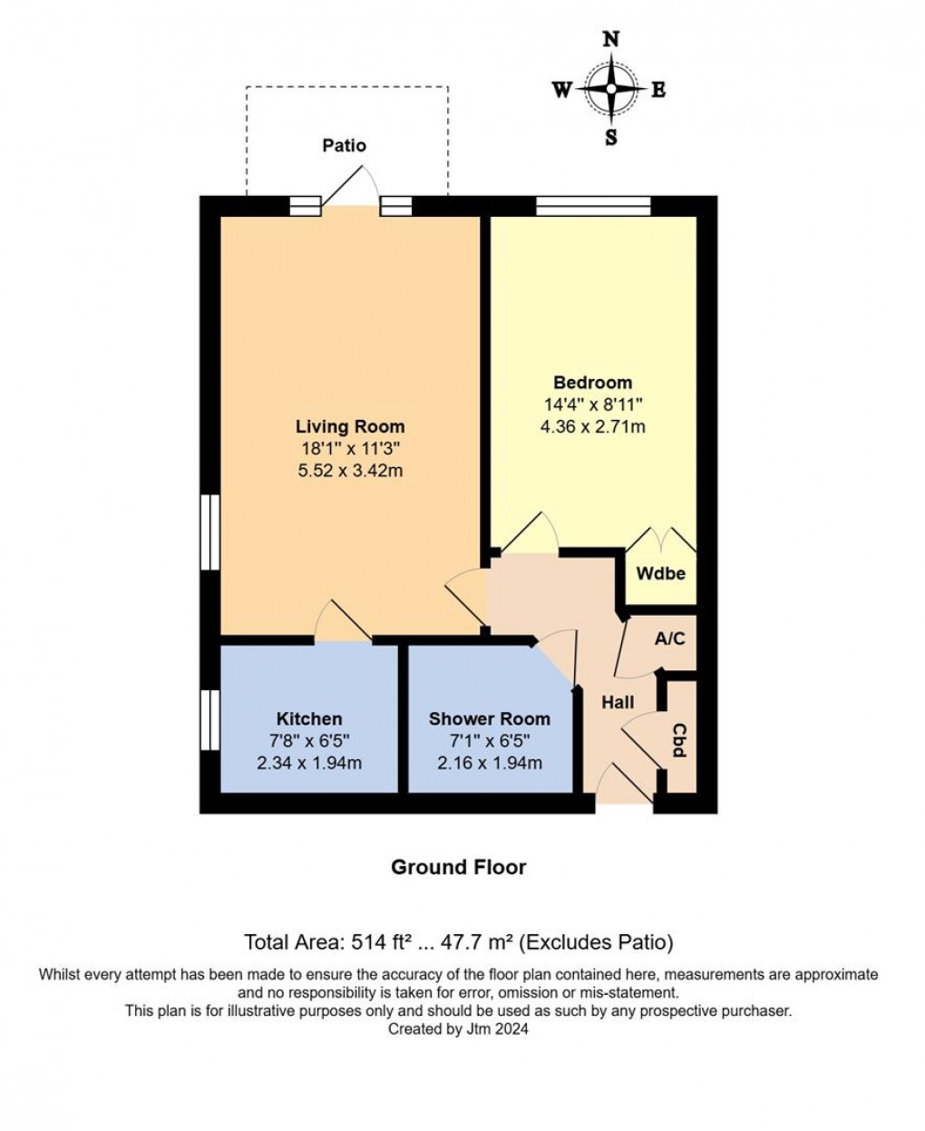 Floorplan for Pegasus Court, The Street, Rustington