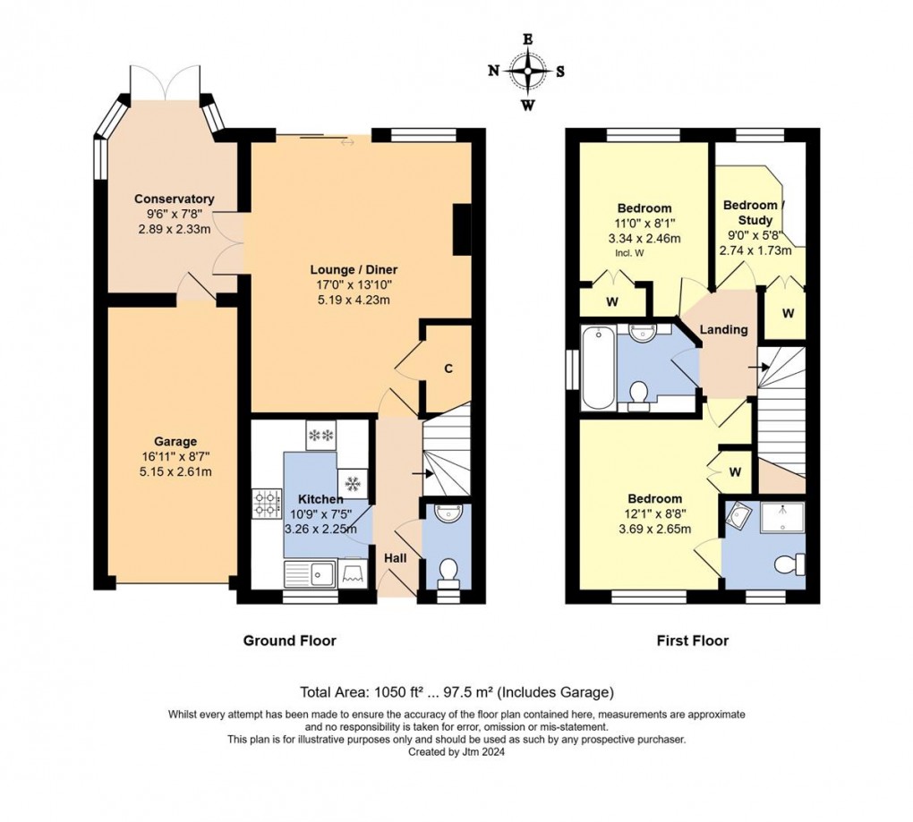 Floorplan for Lupin Close, Littlehampton