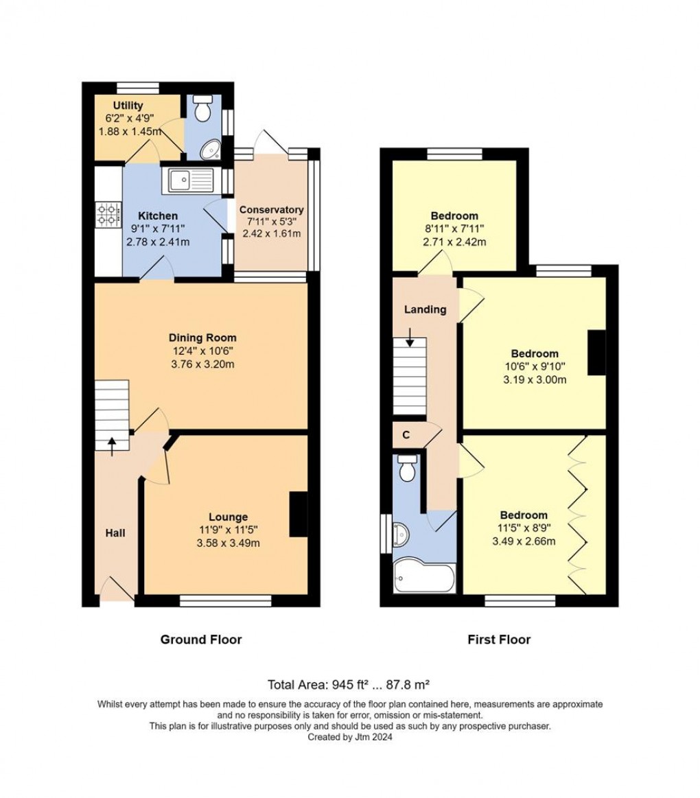 Floorplan for The Cottrells, Angmering