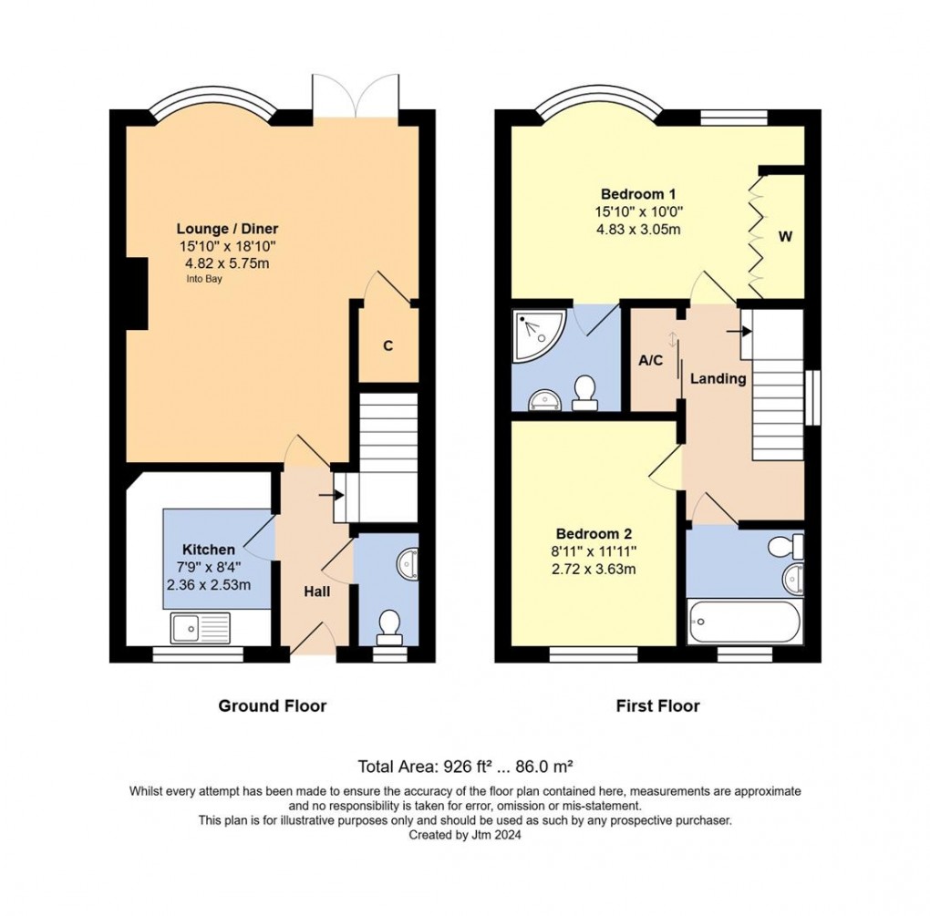 Floorplan for The Leas, Rustington, Littlehampton