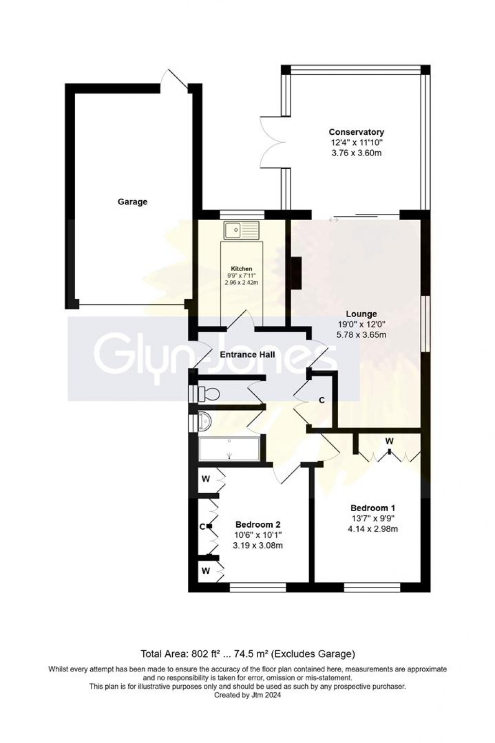 Floorplan for Lavinia Way, East Preston