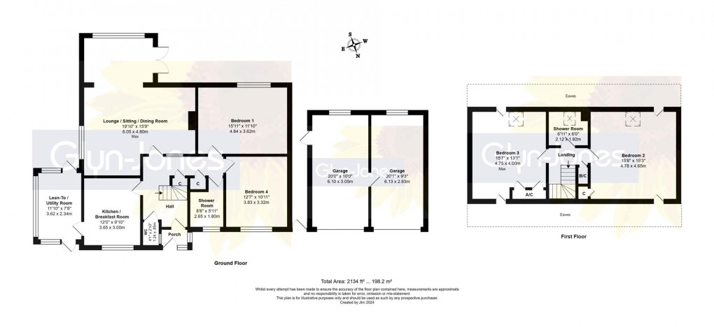 Floorplan for Hudson Drive, Rustington