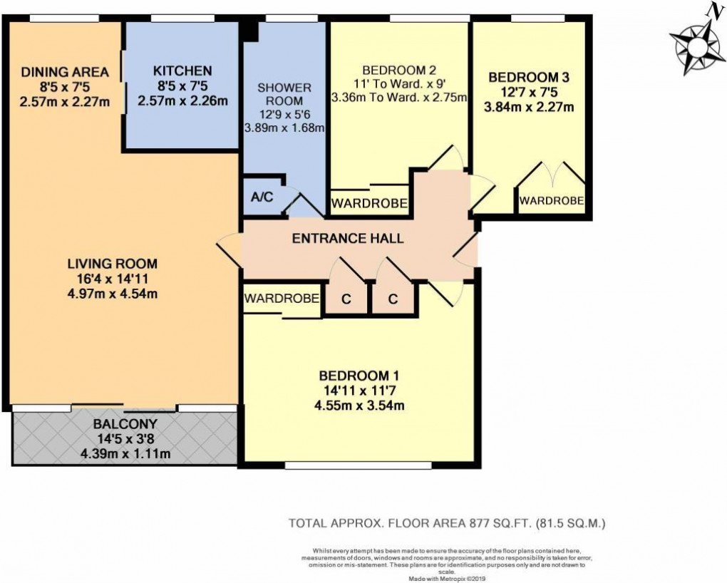 Floorplan for Petworth Court, Rackham Road, Rustington