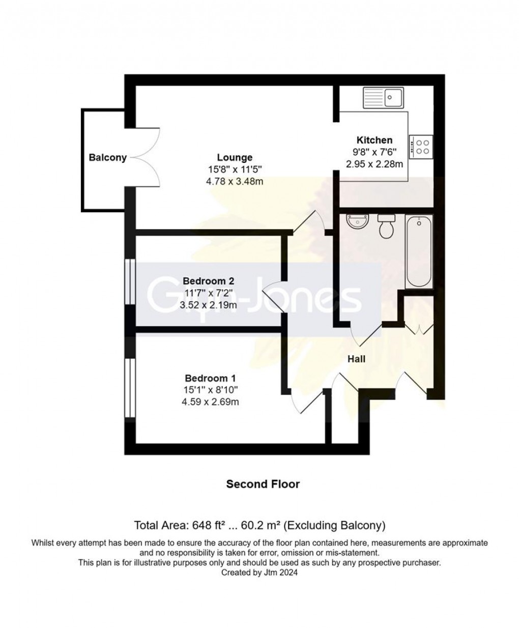 Floorplan for Amsbridge Crescent, Littlehampton