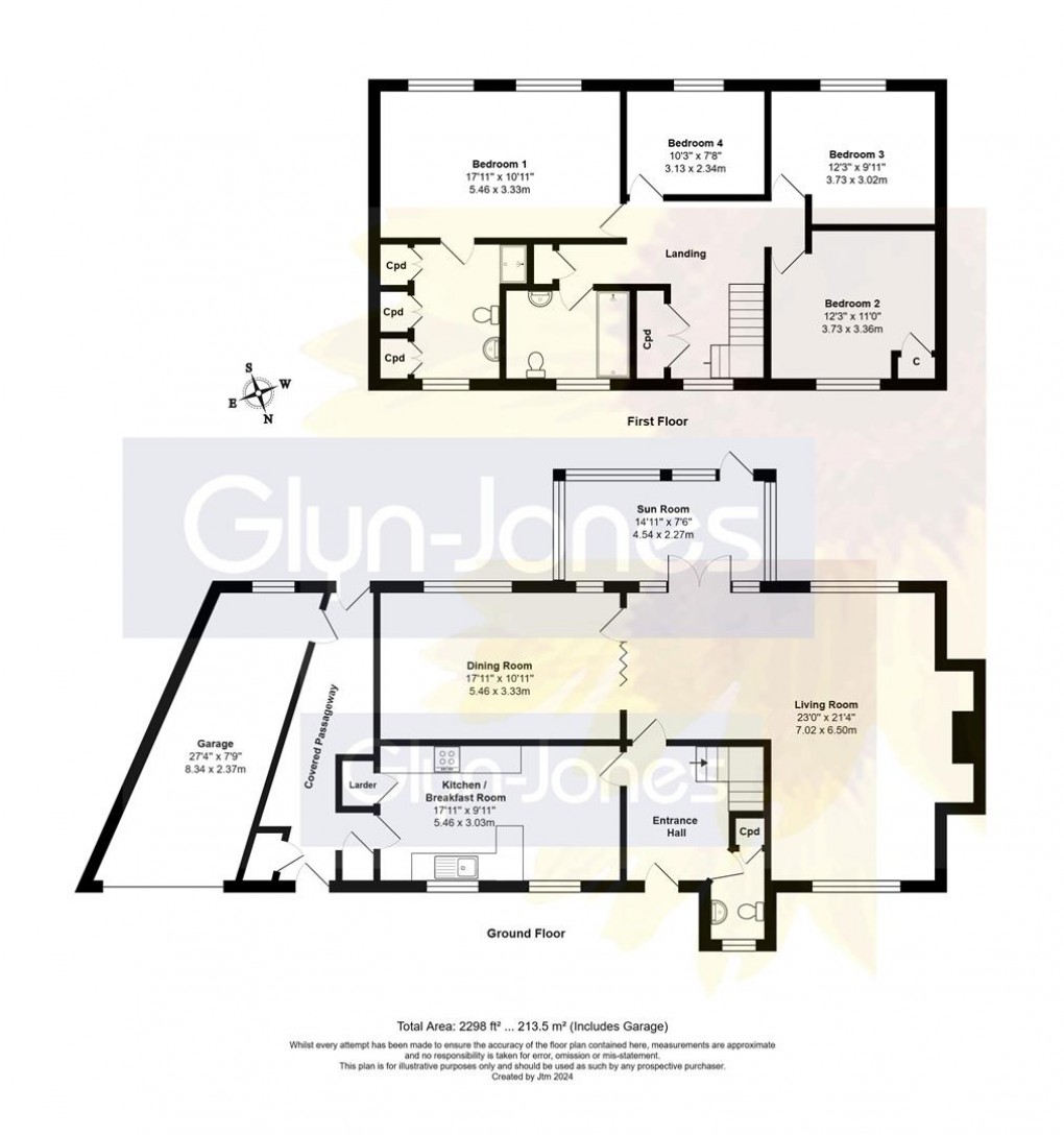 Floorplan for Golden Acre, East Preston