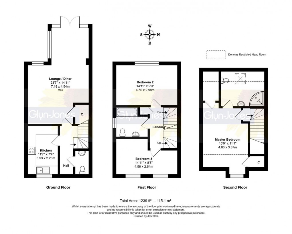 Floorplan for Elm Farm Cottages, Old Manor Road, Rustington