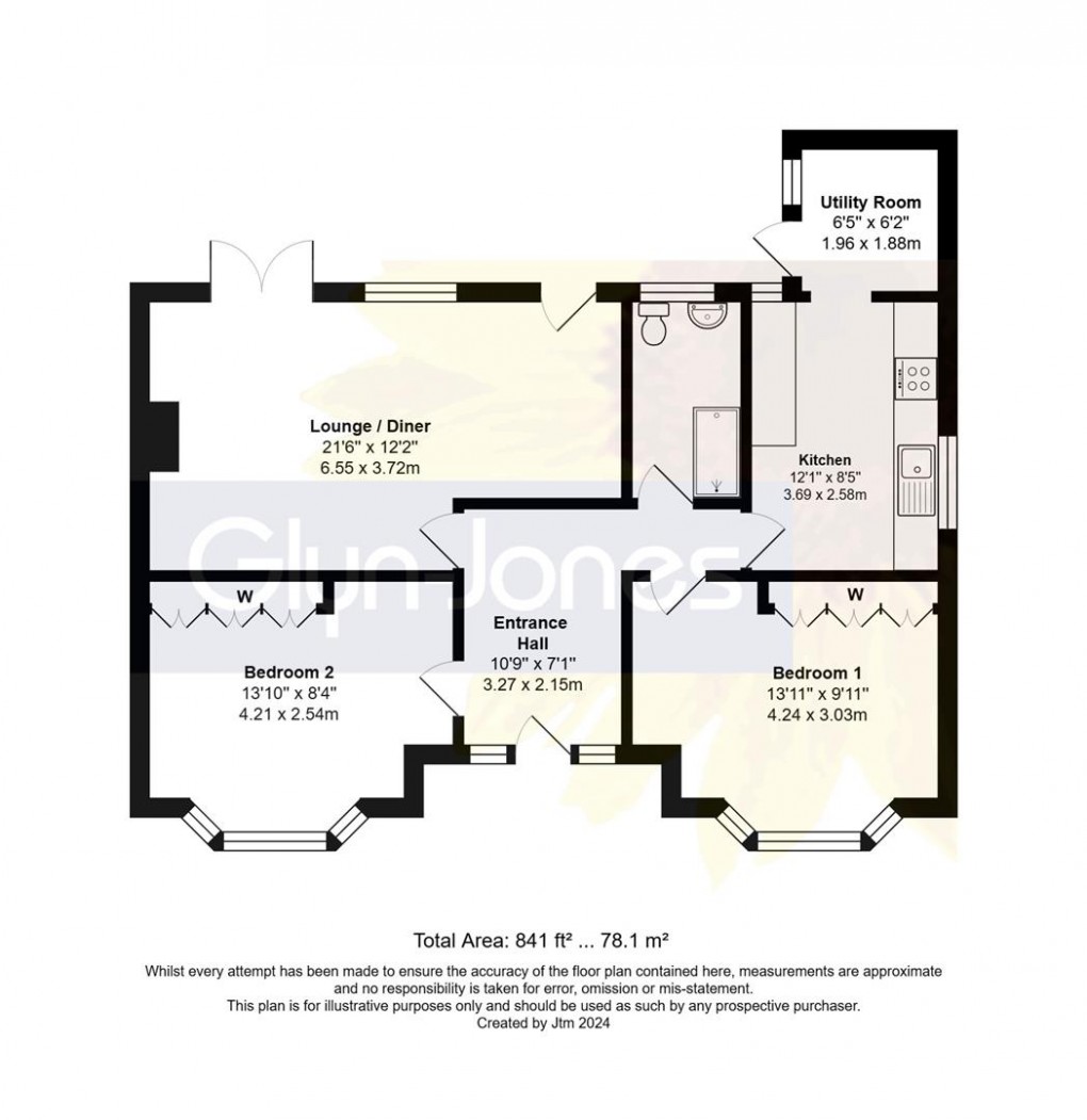 Floorplan for Seafield Road, Rustington