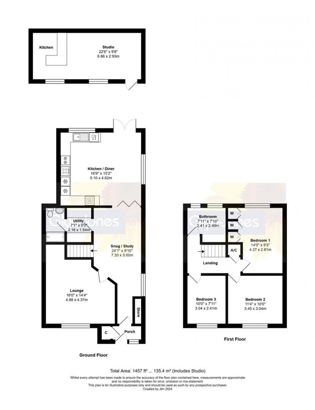 Floorplan for Chanctonbury Road, Rustington