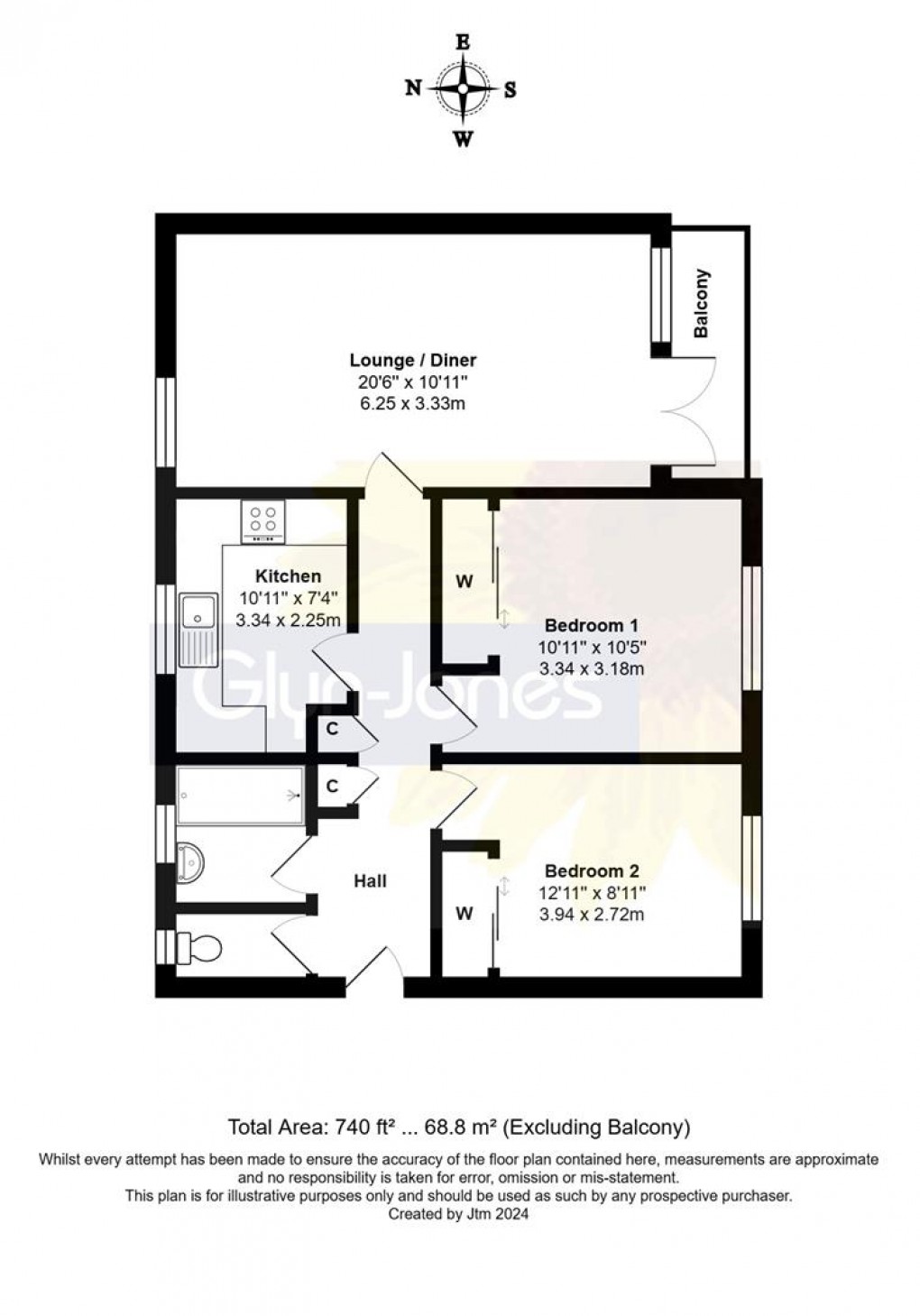 Floorplan for Bramber Square, Rustington