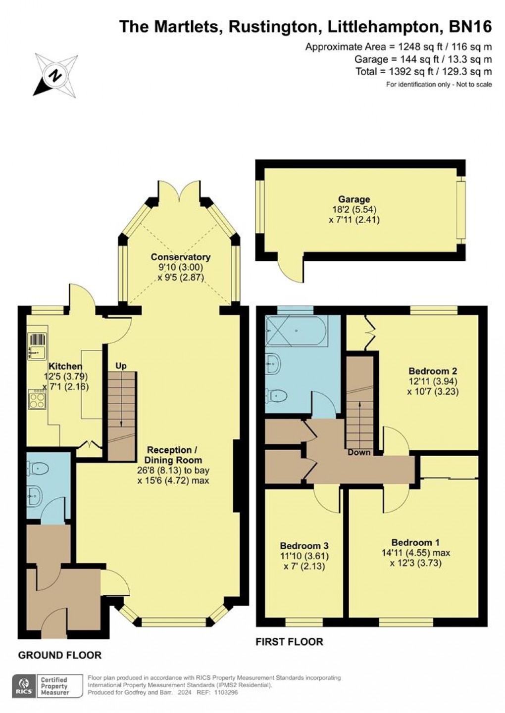 Floorplan for The Martlets, Rustington