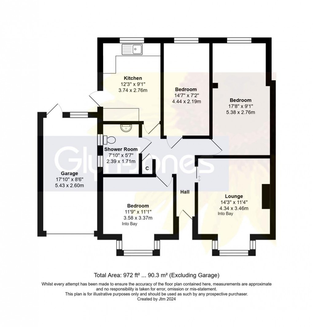 Floorplan for Warren Crescent, East Preston