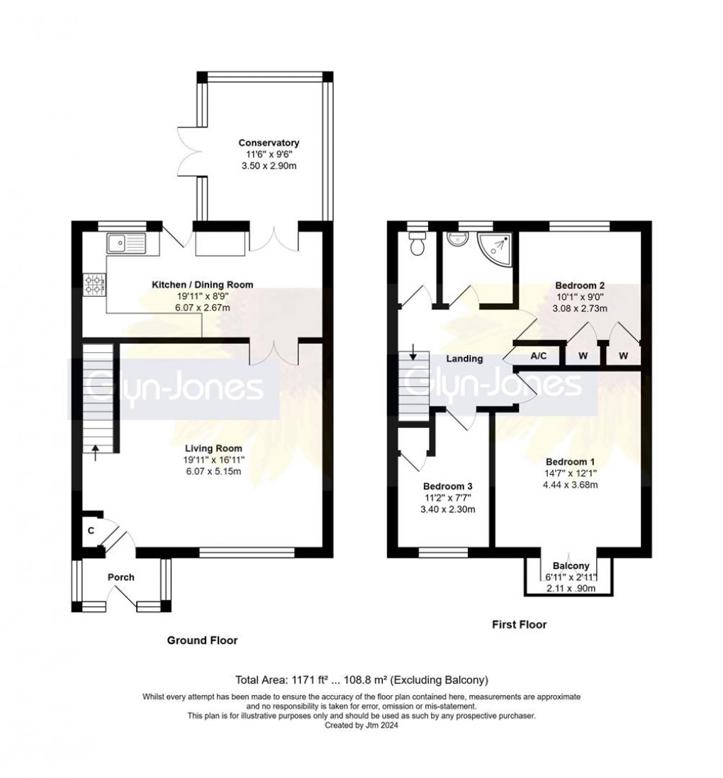 Floorplan for West Drive, Ham Manor, Angmering