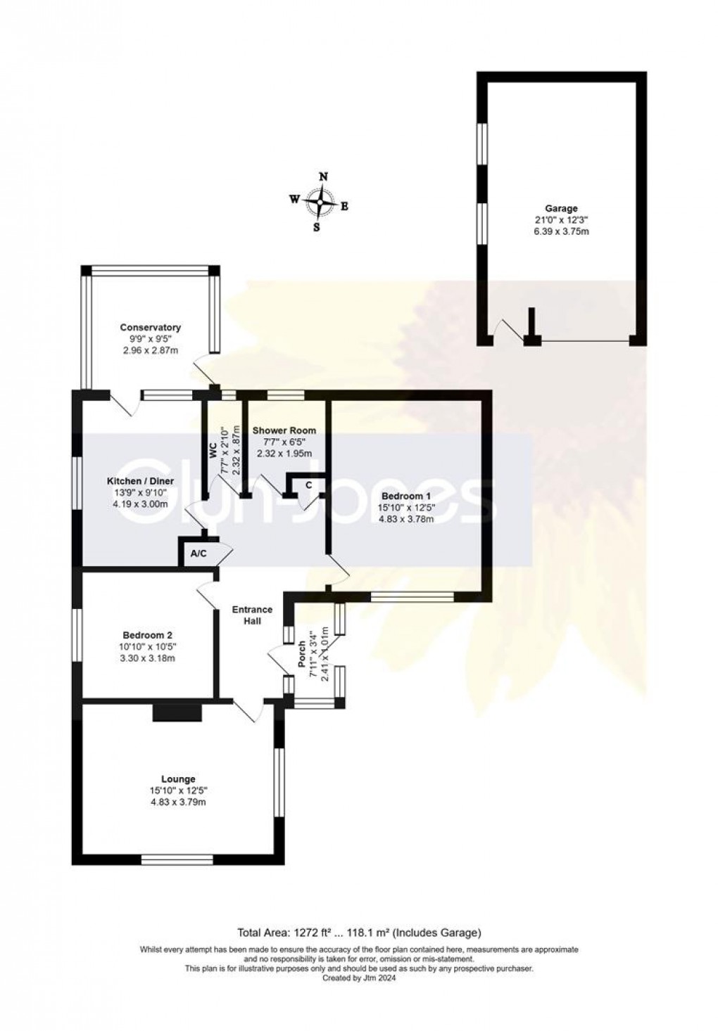 Floorplan for Ingram Close, Rustington