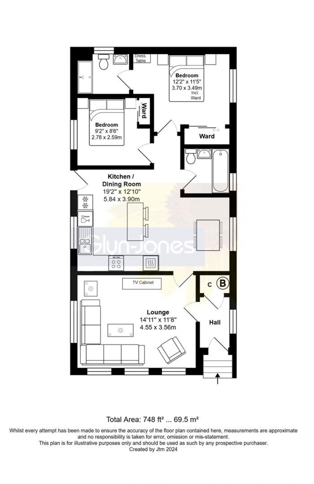 Floorplan for Harbour View Park, Rope Walk, Littlehampton