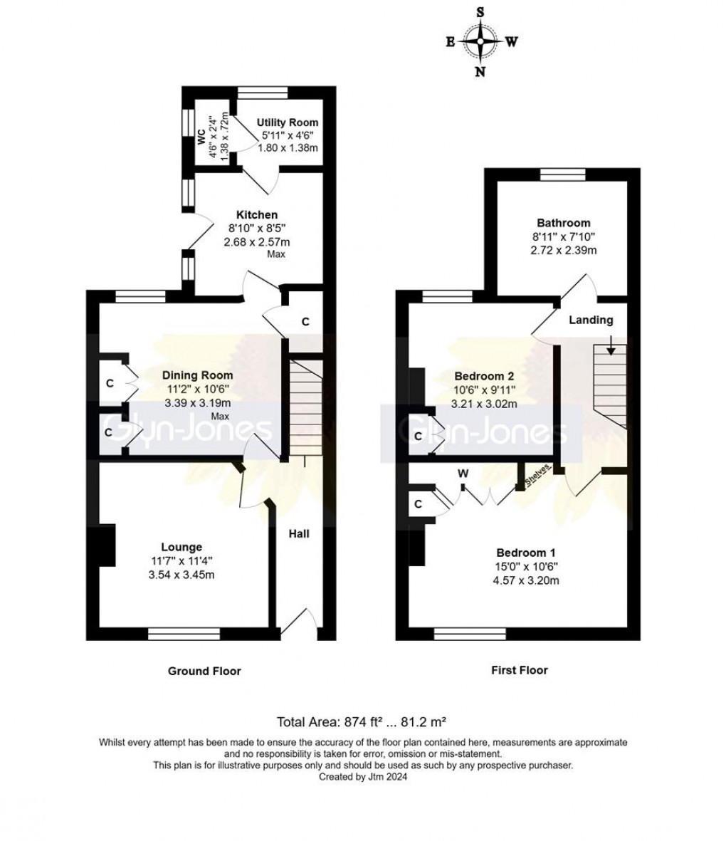 Floorplan for The Cottrells, Angmering