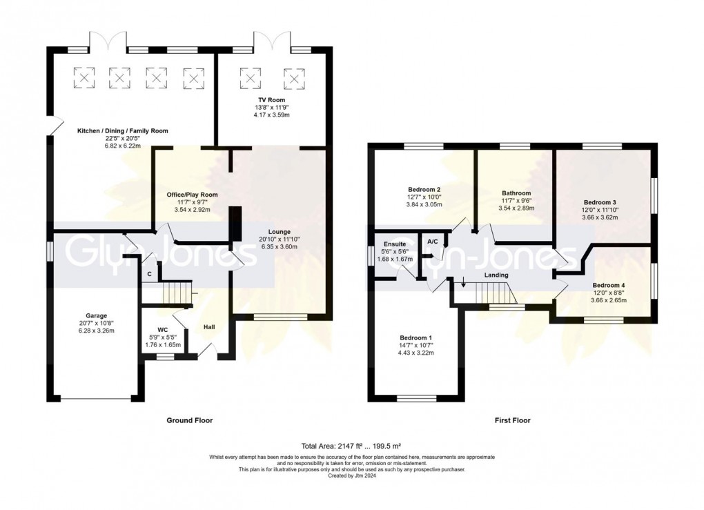 Floorplan for Golden Avenue Close, East Preston,