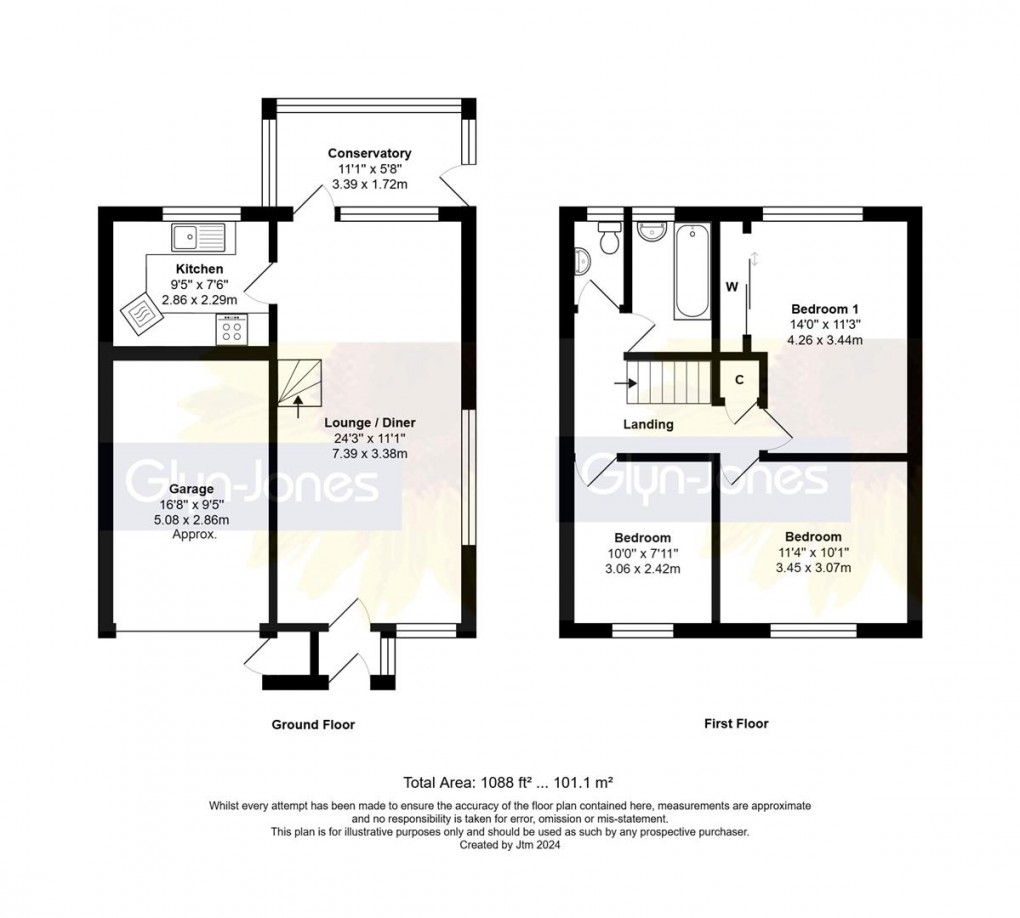 Floorplan for Chanctonbury Road, Rustington