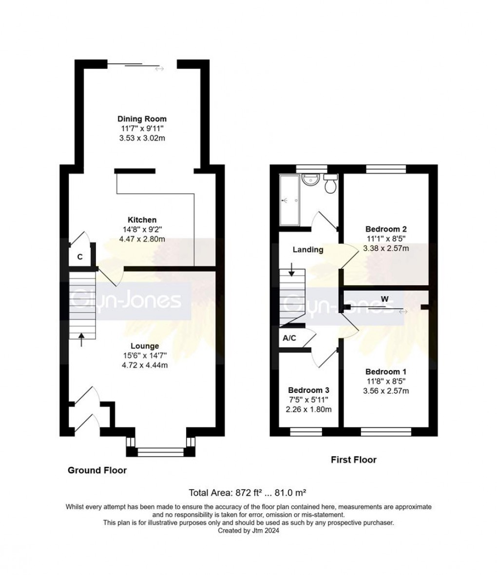 Floorplan for Fleet Close, Littlehampton