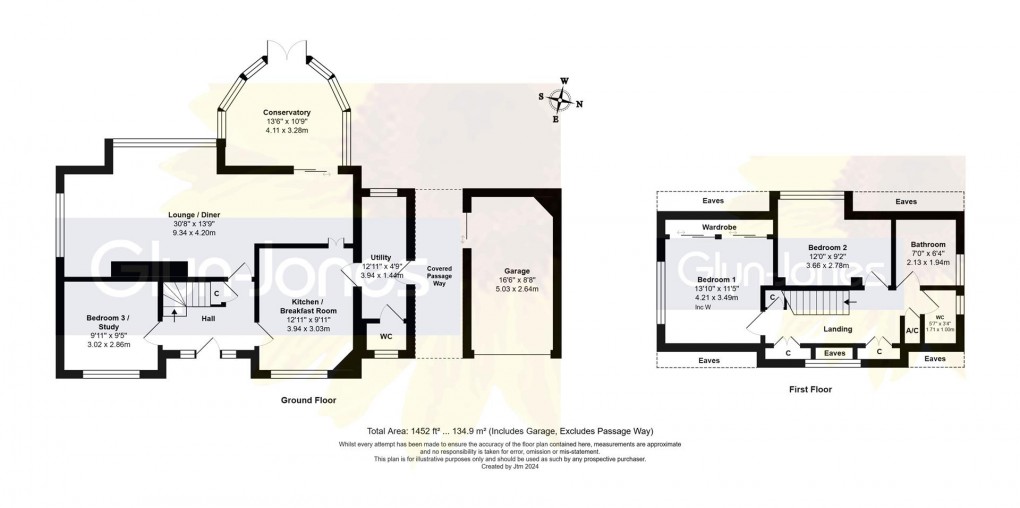 Floorplan for Meadway, Sea Estate, Rustington