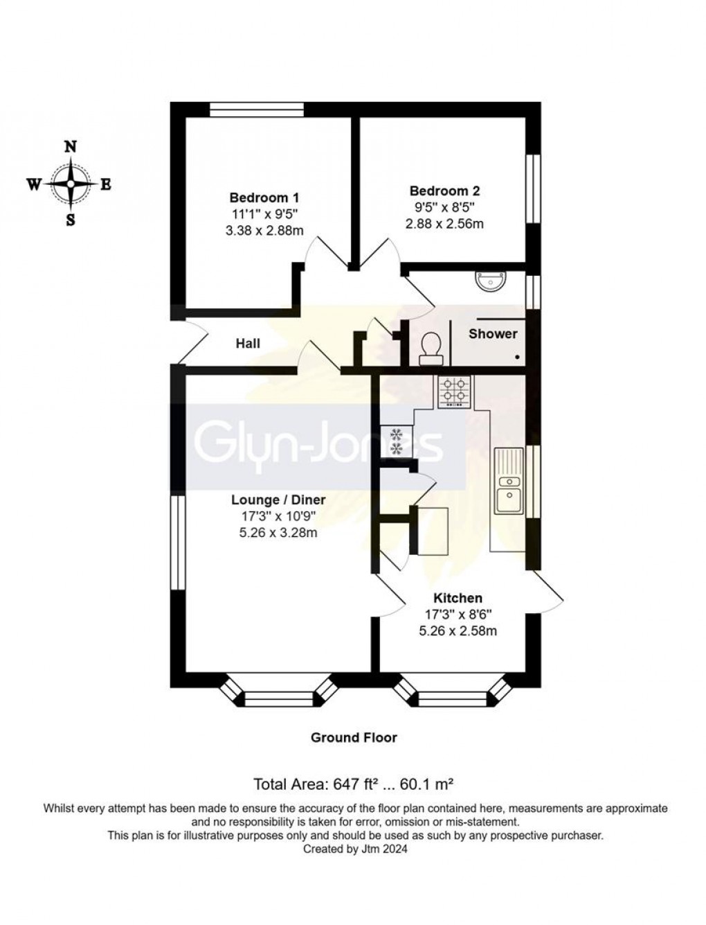 Floorplan for The Willows, Ford Road, Ford, Arundel