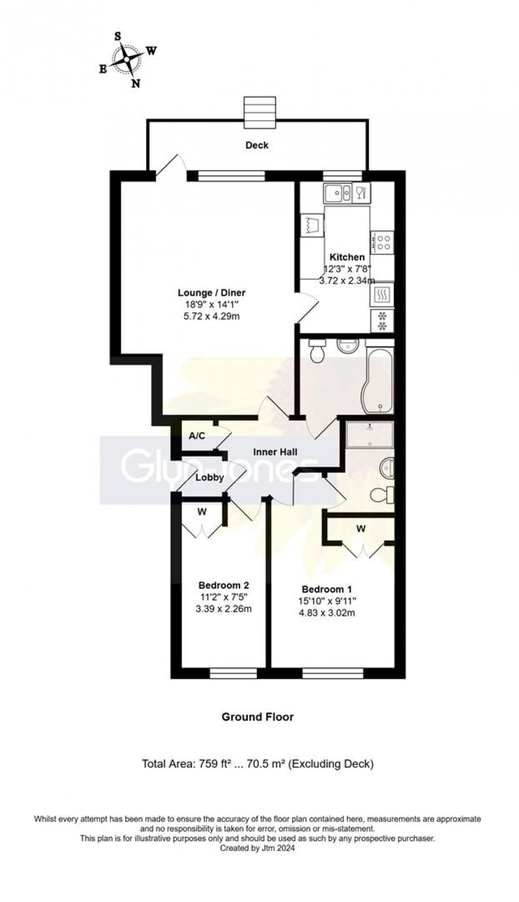 Floorplan for Mariners Quay, Littlehampton