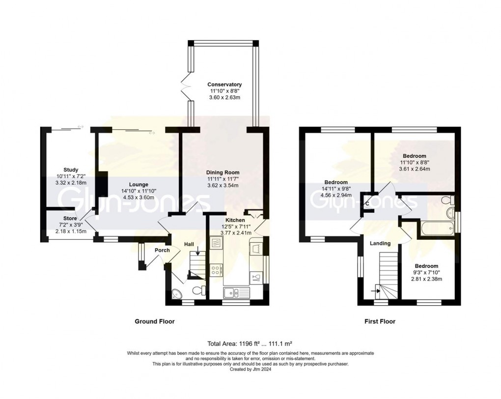 Floorplan for Meadow Way, Littlehampton