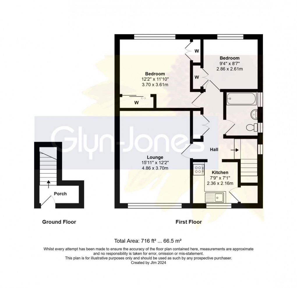 Floorplan for Abingdon Lodge, Ruston Avenue, Rustington