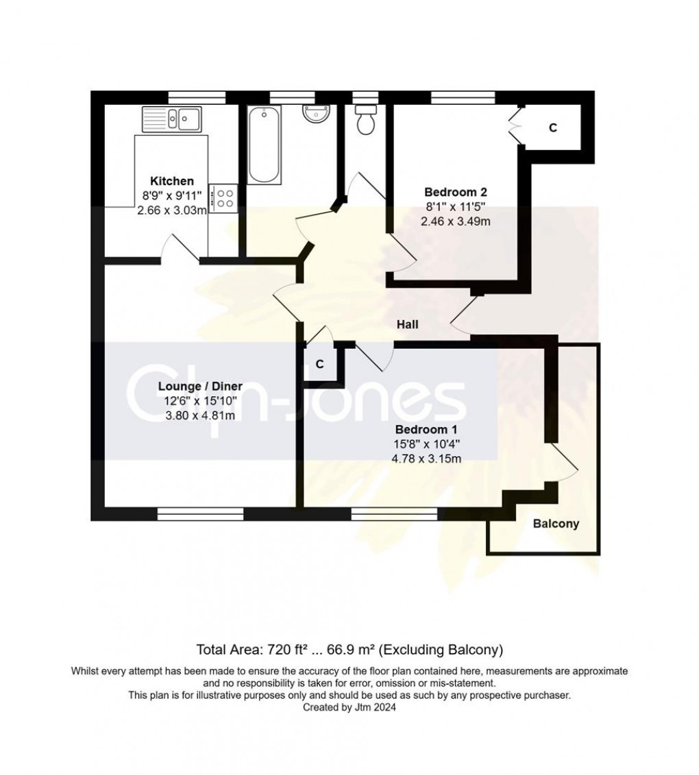 Floorplan for Shaftesbury Road, Rustington