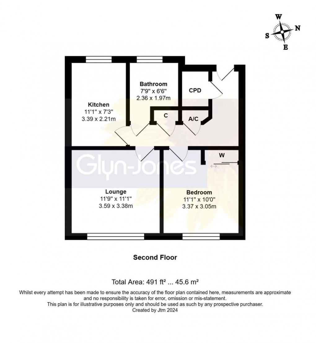 Floorplan for Whitecroft, Ash Lane, Rustington