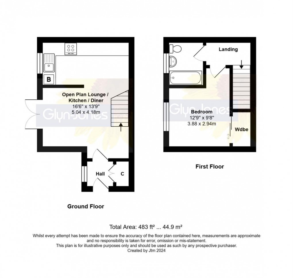 Floorplan for The Millers, Yapton, Arundel