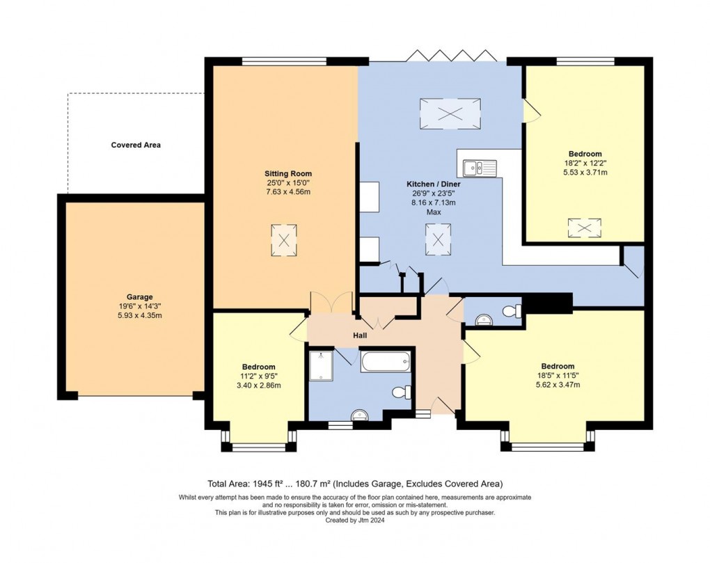 Floorplan for Preston Paddock, Rustington