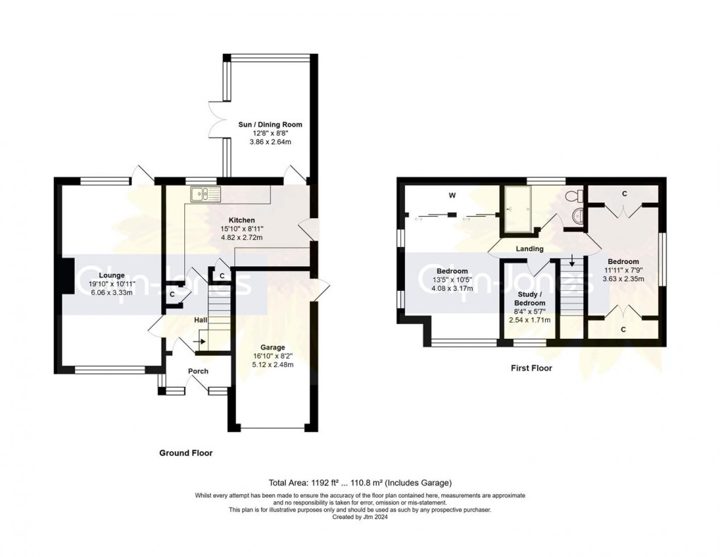 Floorplan for Highdown Drive, Wick, Littlehampton