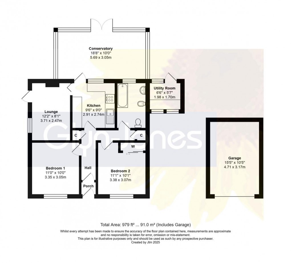 Floorplan for Hampton Fields, Wick, Littlehampton