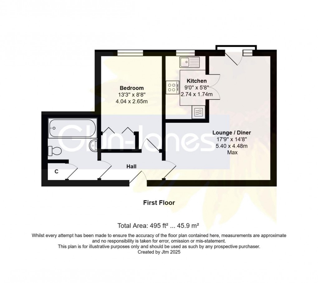 Floorplan for Milliers Court, Worthing Road, East Preston