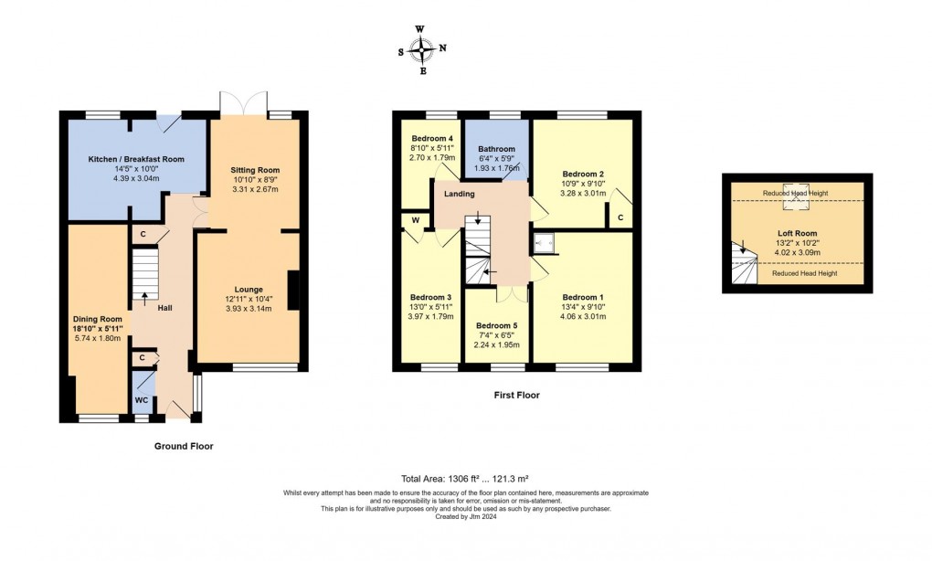 Floorplan for Hailsham Close, East Preston