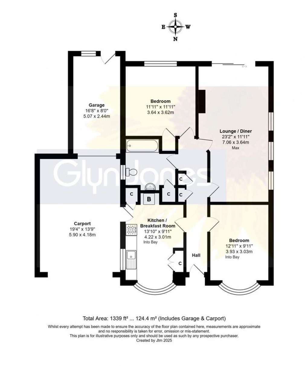 Floorplan for Woodgate Close, Woodgate, Chichester