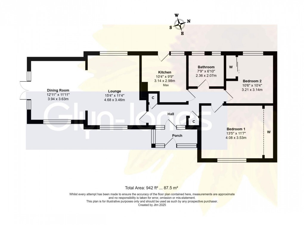 Floorplan for Seawaves Close, East Preston