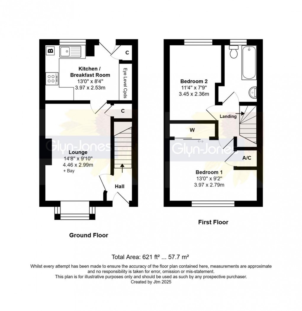 Floorplan for Finches Close, Littlehampton