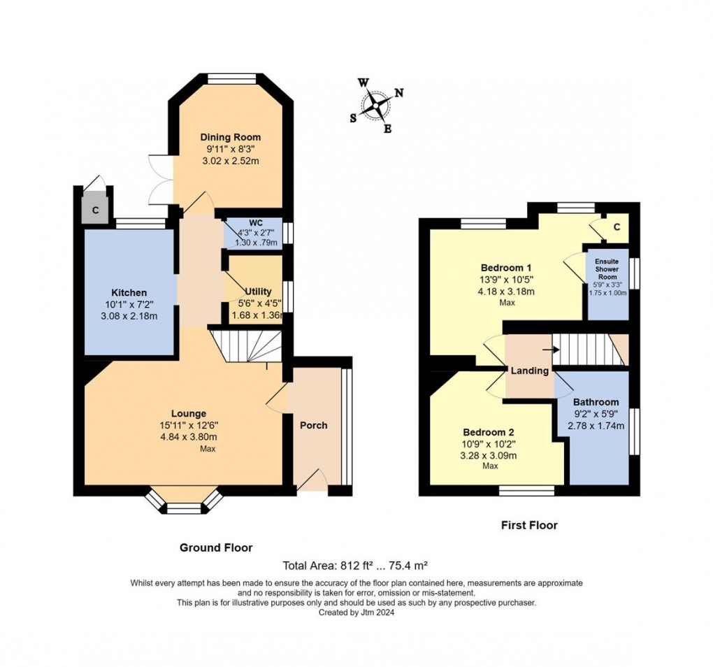 Floorplan for North End Road, Yapton