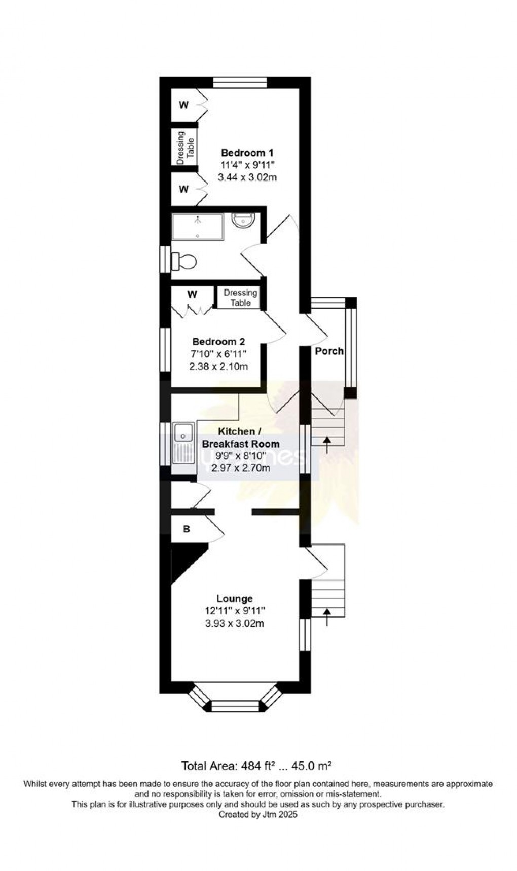 Floorplan for Thornlea Court, Littlehampton