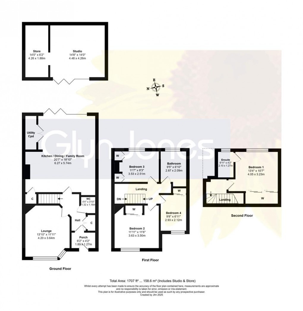 Floorplan for Tennyson Avenue, Rustington