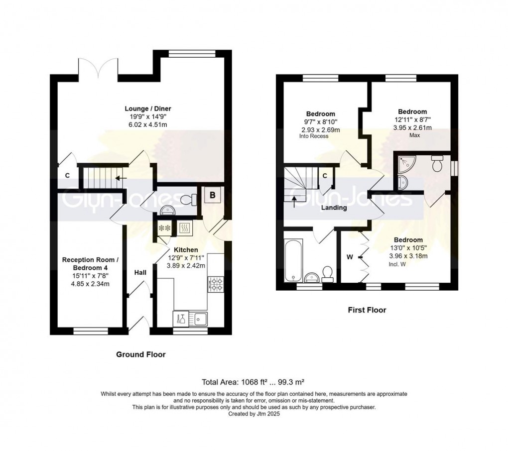 Floorplan for Linnet Close, Littlehampton